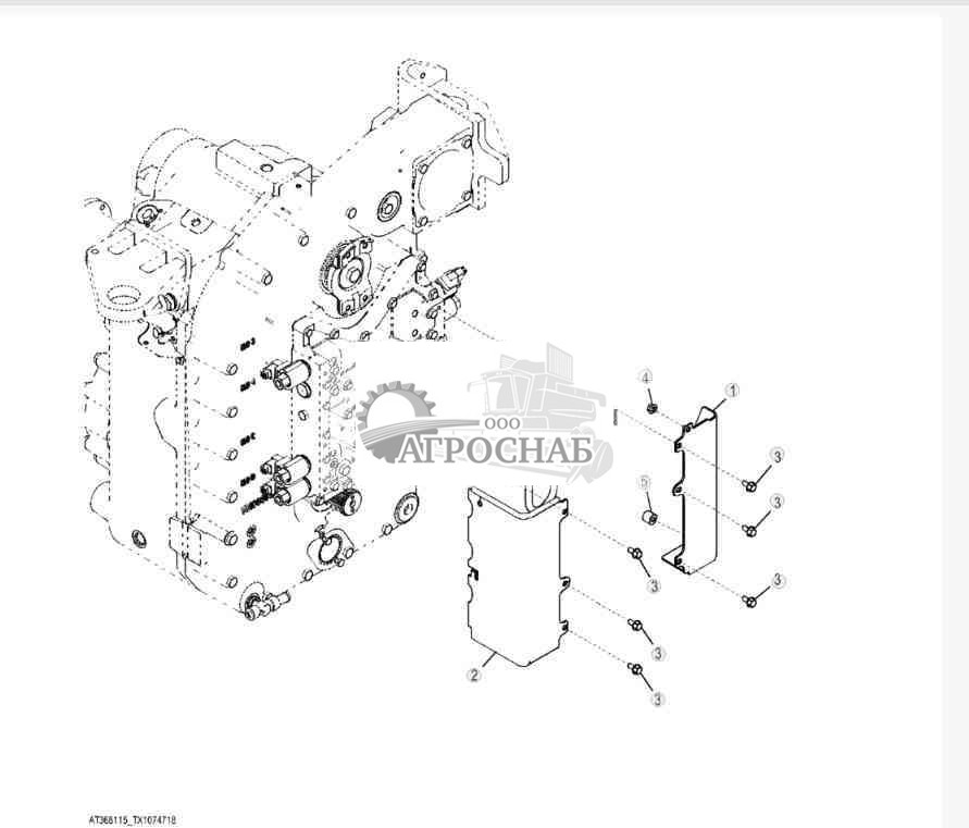 Кожухи трансмиссии (прямой привод) 